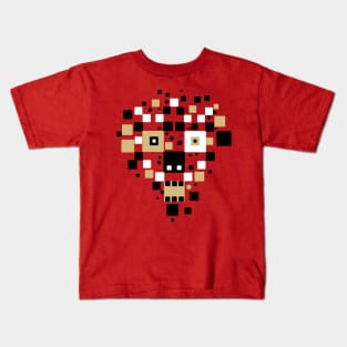Cyber skull matrix Kids T-Shirt